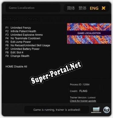 Game Localization: Читы, Трейнер +9 [FLiNG]