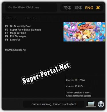 Трейнер для Go Go Mister Chickums [v1.0.6]