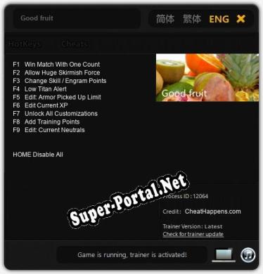 Good fruit: Трейнер +9 [v1.6]