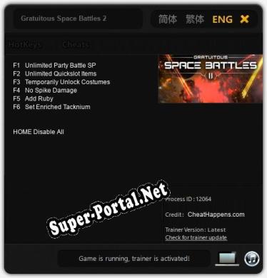 Gratuitous Space Battles 2: Трейнер +6 [v1.4]