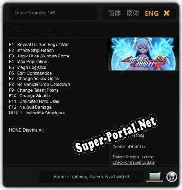 Трейнер для Graze Counter GM [v1.0.7]