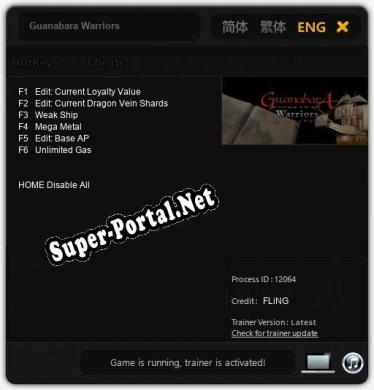 Guanabara Warriors: Читы, Трейнер +6 [FLiNG]