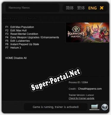Harmony Havoc: Трейнер +7 [v1.7]