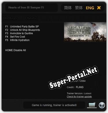 Hearts of Iron III Semper Fi: Читы, Трейнер +5 [FLiNG]