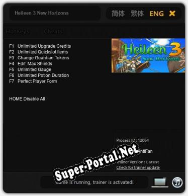 Heileen 3 New Horizons: ТРЕЙНЕР И ЧИТЫ (V1.0.6)