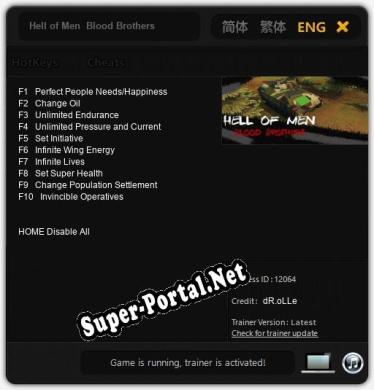 Трейнер для Hell of Men  Blood Brothers [v1.0.9]
