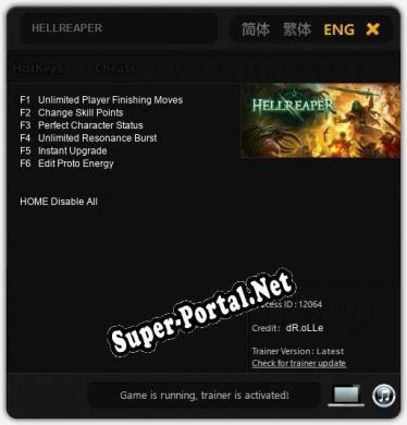 HELLREAPER: Читы, Трейнер +6 [dR.oLLe]