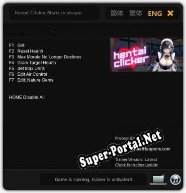 Hentai Clicker Maria is streaming: Трейнер +7 [v1.6]