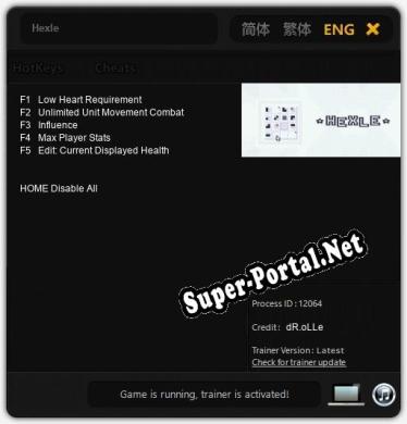 Hexle: Трейнер +5 [v1.1]