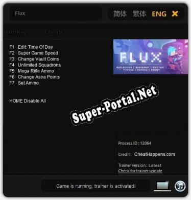 Flux: Трейнер +7 [v1.8]