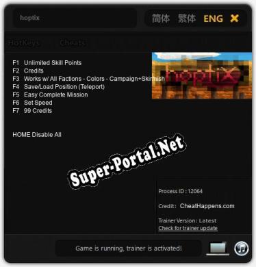 hoptix: Читы, Трейнер +7 [CheatHappens.com]