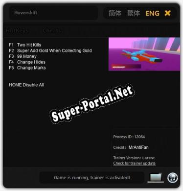 Hovershift: Читы, Трейнер +5 [MrAntiFan]