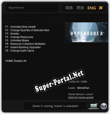 Hyperborea: ТРЕЙНЕР И ЧИТЫ (V1.0.47)