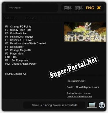 Hypogean: Читы, Трейнер +12 [CheatHappens.com]