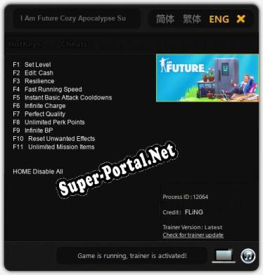 I Am Future Cozy Apocalypse Survival: ТРЕЙНЕР И ЧИТЫ (V1.0.33)