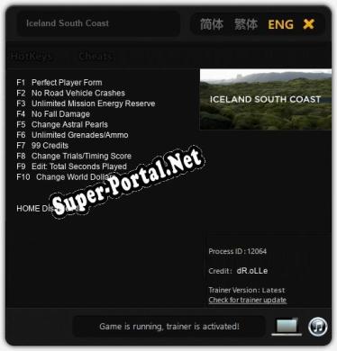 Iceland South Coast: Трейнер +10 [v1.3]