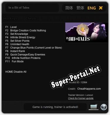 In a Bit of Tales: Трейнер +11 [v1.4]
