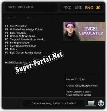 INCEL SIMULATOR: Читы, Трейнер +9 [CheatHappens.com]