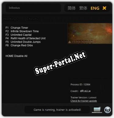 Infestus: ТРЕЙНЕР И ЧИТЫ (V1.0.83)