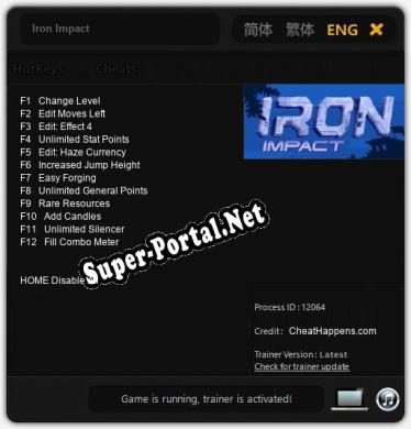 Трейнер для Iron Impact [v1.0.4]