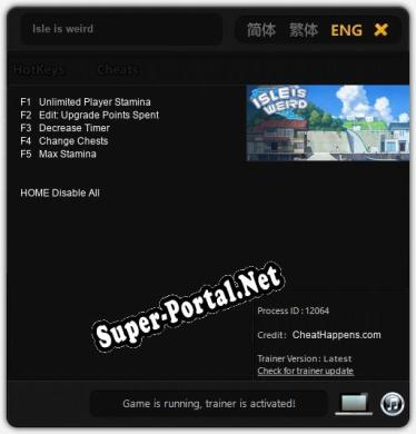 Isle is weird: Трейнер +5 [v1.1]