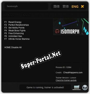Isomorph: Читы, Трейнер +7 [CheatHappens.com]