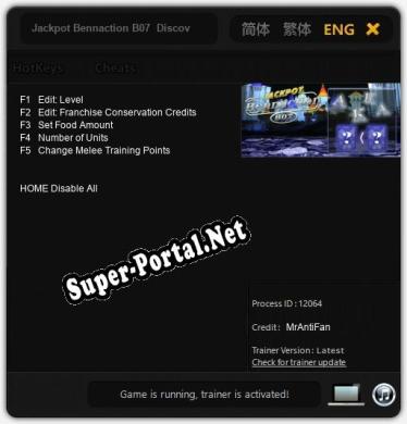 Jackpot Bennaction B07  Discover The Mystery Combination: Читы, Трейнер +5 [MrAntiFan]