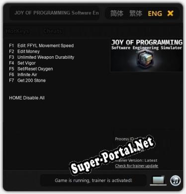 JOY OF PROGRAMMING Software Engineering Simulator: Трейнер +7 [v1.4]