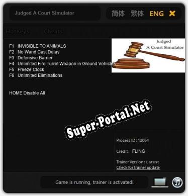 Judged A Court Simulator: ТРЕЙНЕР И ЧИТЫ (V1.0.68)