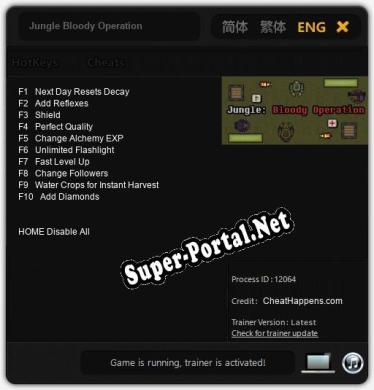 Jungle Bloody Operation: Читы, Трейнер +10 [CheatHappens.com]