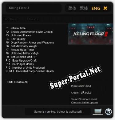 Трейнер для Killing Floor 3 [v1.0.5]