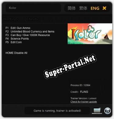 Koler: Трейнер +5 [v1.5]