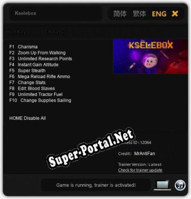 Kselebox: Трейнер +10 [v1.2]