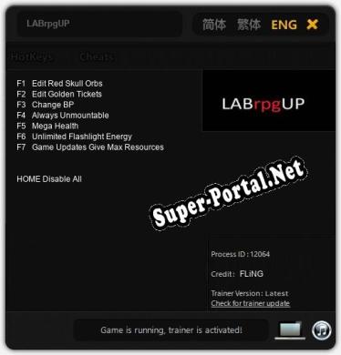 Трейнер для LABrpgUP [v1.0.5]