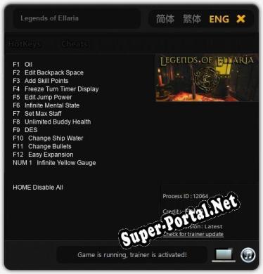 Legends of Ellaria: ТРЕЙНЕР И ЧИТЫ (V1.0.30)