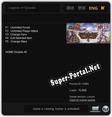Legions of Tyrandel: Трейнер +5 [v1.8]
