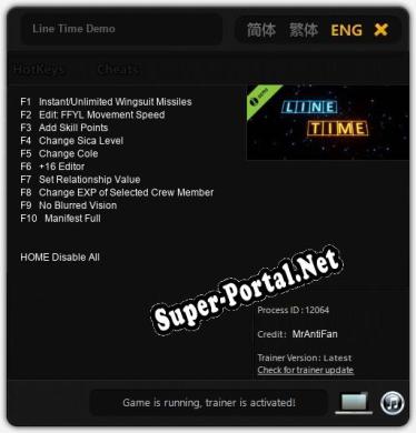 Трейнер для Line Time Demo [v1.0.5]