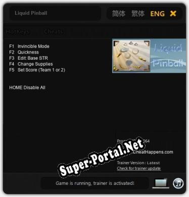 Liquid Pinball: Трейнер +5 [v1.3]