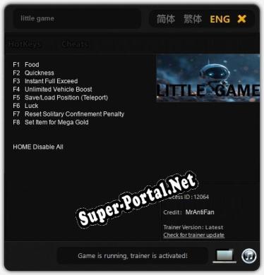 Трейнер для little game [v1.0.2]