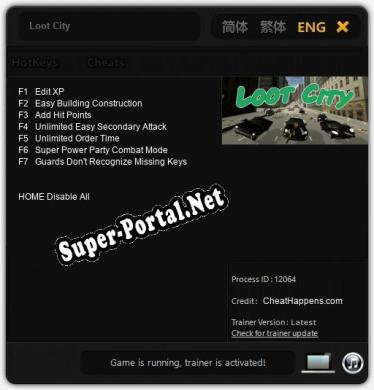 Loot City: Читы, Трейнер +7 [CheatHappens.com]