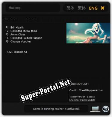 Mabinogi: Читы, Трейнер +5 [CheatHappens.com]