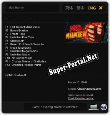 Mad Hunter: Трейнер +12 [v1.3]