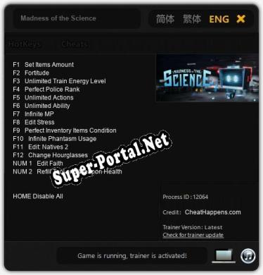 Madness of the Science: Читы, Трейнер +14 [CheatHappens.com]