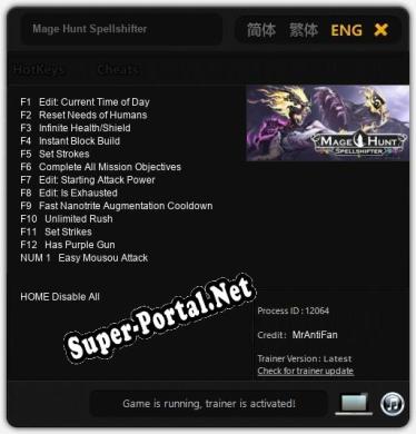 Mage Hunt Spellshifter: ТРЕЙНЕР И ЧИТЫ (V1.0.26)