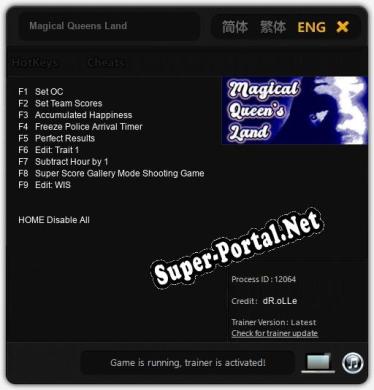 Трейнер для Magical Queens Land [v1.0.9]