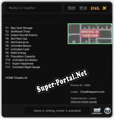 Трейнер для Mastho is Together [v1.0.8]