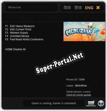 Meduziak: Читы, Трейнер +5 [MrAntiFan]