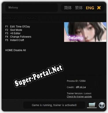 Melony: Трейнер +5 [v1.4]