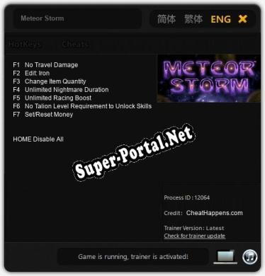 Meteor Storm: Трейнер +7 [v1.7]