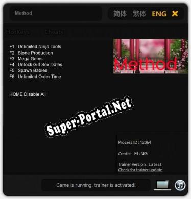 Трейнер для Method [v1.0.9]